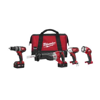 M18 Cordless LITHIUM-ION 4-Tool Combo Kit - Milwaukee 2696-24