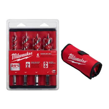 Milwaukee 6-1/2 Spur Auger Bit Set (4 PC) - 48-13-4000