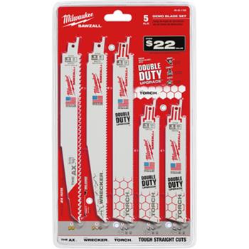 SAWZALL SET, 5 PC MILWAUKEE