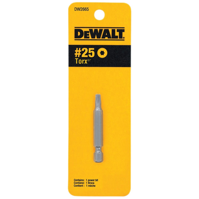 T25 TORX POWER BIT 1 PER CARD