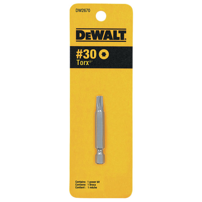 T30 TORX POWER BIT 1 PER CARD