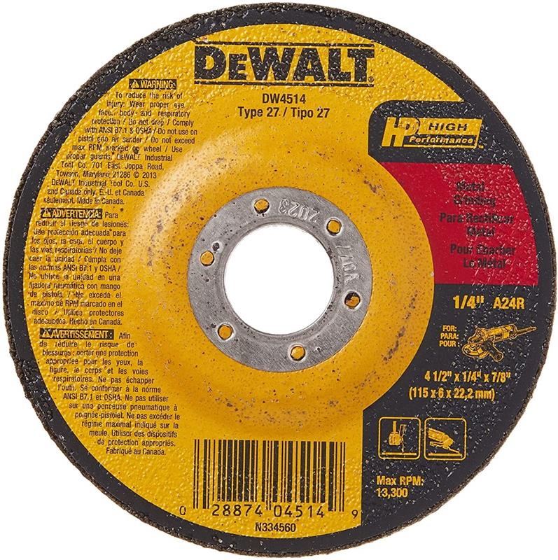 Grinding Wheel 4 1/2'' x 1/4'' Metal