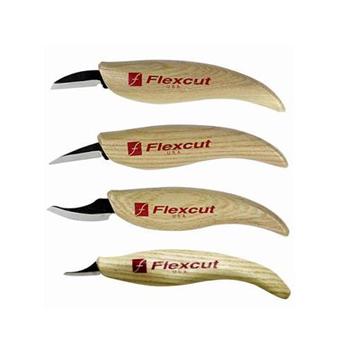 Flexcut KN100 Knife Set with Tool Roll