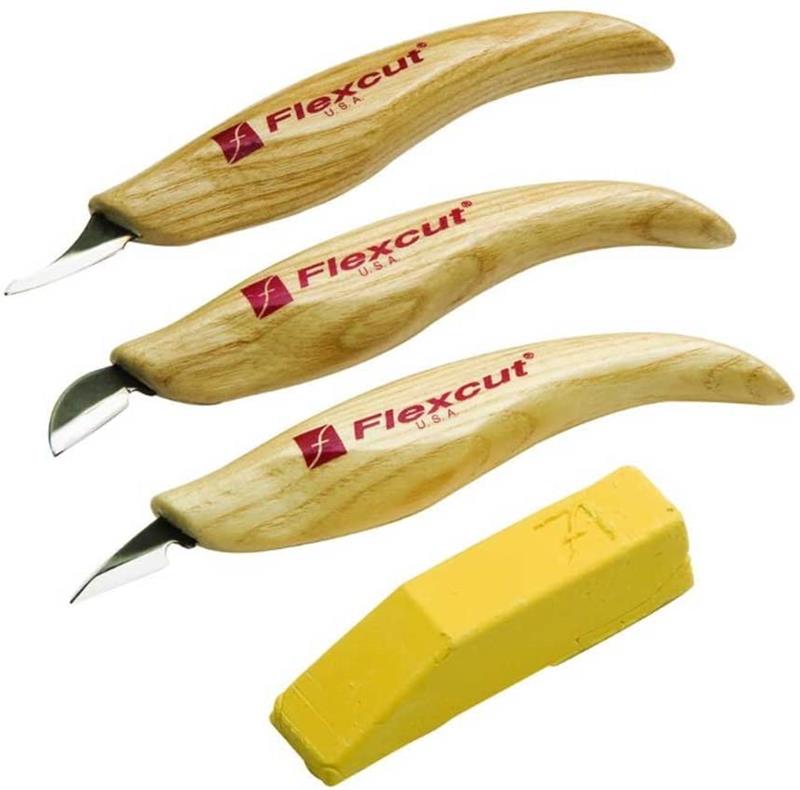 Flexcut KN400 Slim-Handle Detail Knife Set