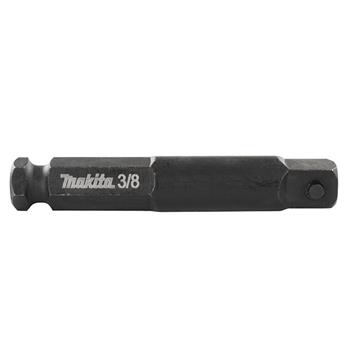 Socket adapter hex shank 3/8x3