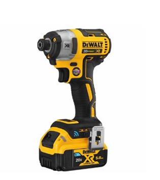20v max xr tool connect 1/4 impact driver (5.0ah) w/ 2 tool connect batteries and kit box