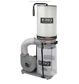 Collecteur de Pous., 1CV, 110V, 700 PCM a/Cartouche