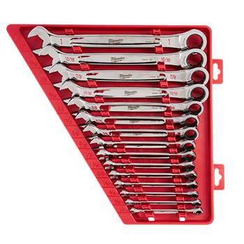 15pc ratchet combo wrench-sae