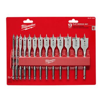 13pc Flat Boring Bit Set