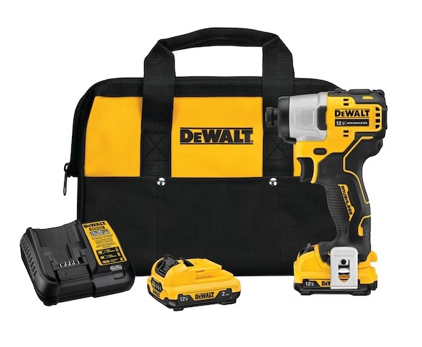 Dcf801f2- 12v Max Xcs Impact Driver W/ 2 Batteries And Bag