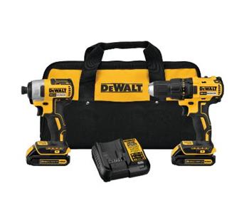 DCK277C2 - 20V MAX 2 Tool (DCD777, DCF787) w/ 2 Batteries (1.5Ah) and Bag