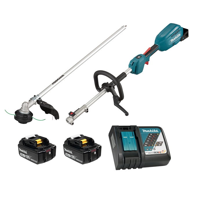 18V LXT (4.0 Ah) BL Split Shaft Power Unit with EM409MP 13 Line Trimmer Attachment - MAKITA - DUX18RMEX2
