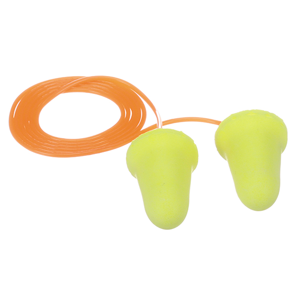 3M E-A-Rsoft FX earplugs 312-1260 - corded - (box of 200 pairs)