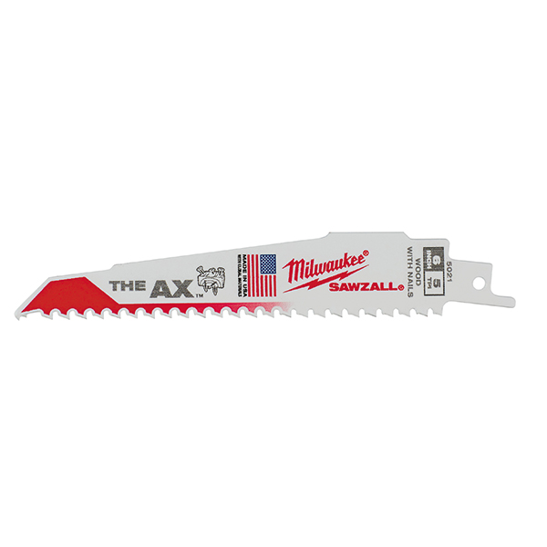 6" 5 TPI The Ax™ Sawzall®  Blade (5 Pk)