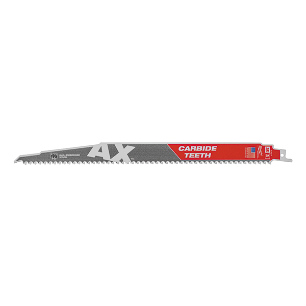 12 in. 5TPI The Ax with Carbide Teeth SAWZALL Blade  - Milwaukee - 48-00-5227