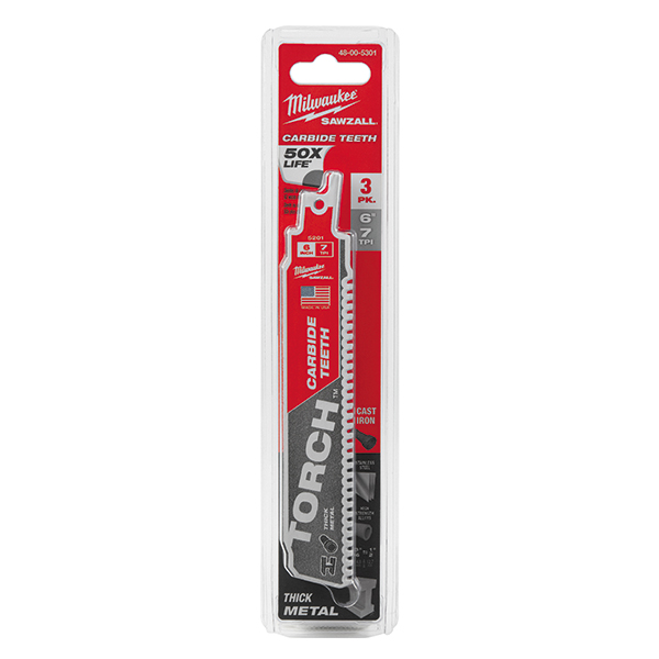 6IN C-TORCH 3PK SAWZALL BL