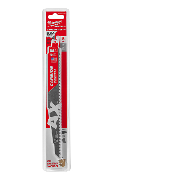 9IN CAX 5PK SAWZALL BLADE