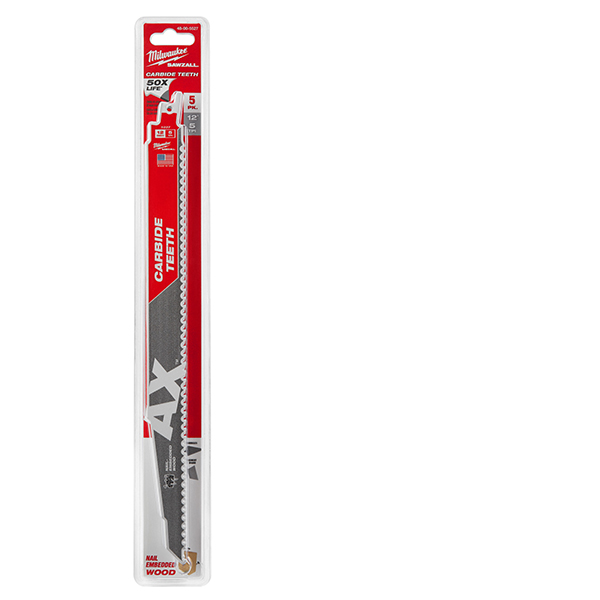Lame de scie alternative Sawzall 5D  12" AX dents carbure  5/PQT