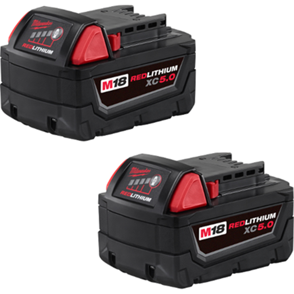 48-11-1852 M18 REDLITHIUM™ XC5.0 Extended Capacity Battery Two Pack