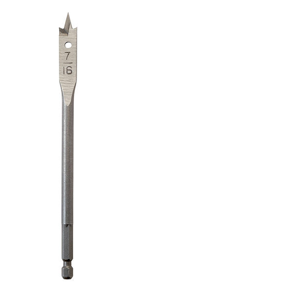 Flat Boring Bit 7/16" x 6"