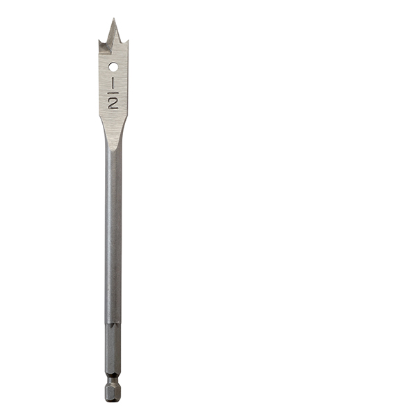 Flat Boring Bit 1/2" x 6"