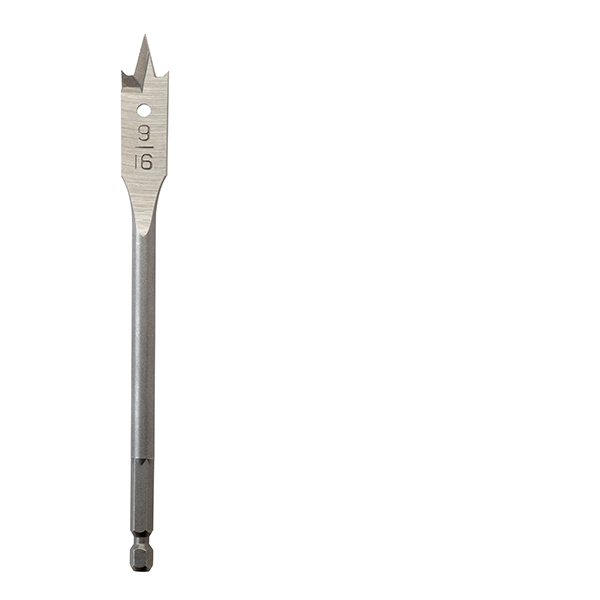 Flat Boring Bit 9/16" x 6"