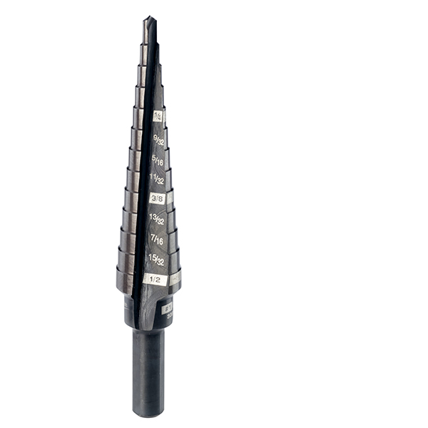 #1 Step Drill Bit, 1/8" - 1/2"