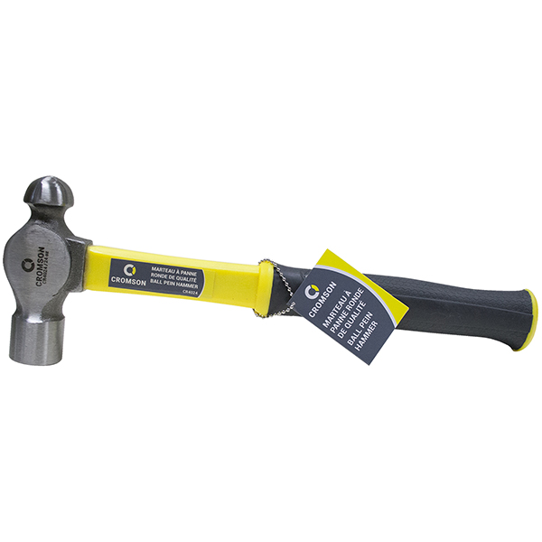 CR4024 Ball pein hammer with fiberglass handle Length: 13-1/2" Head weight: 24 oz