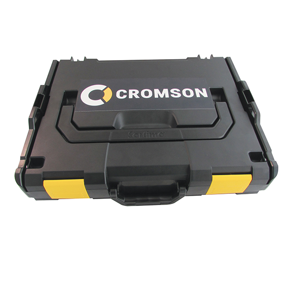 CR5000 ABS storage box - without tools Capacity: 18 liters Length: 17,6" Width: 14,1" Height: 4,6" Weight: 4,4 lb