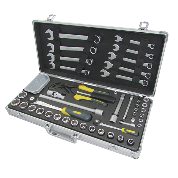 CR6001 48 pieces metric tool set - ALU-M