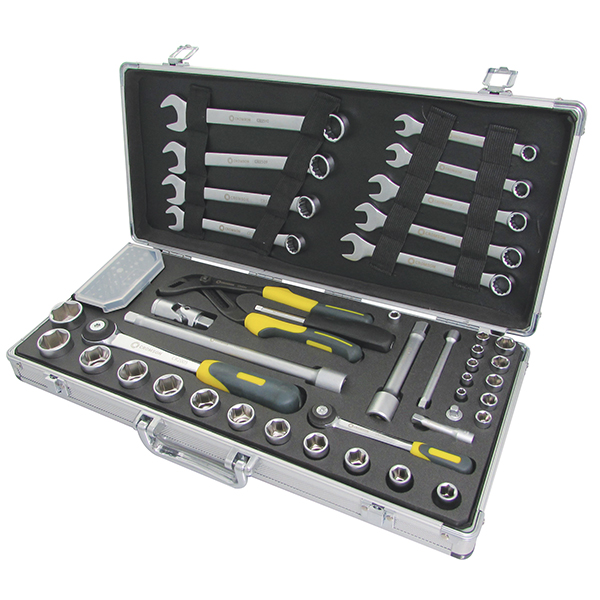 CR6501 44 pieces SAE tool set - ALU-I