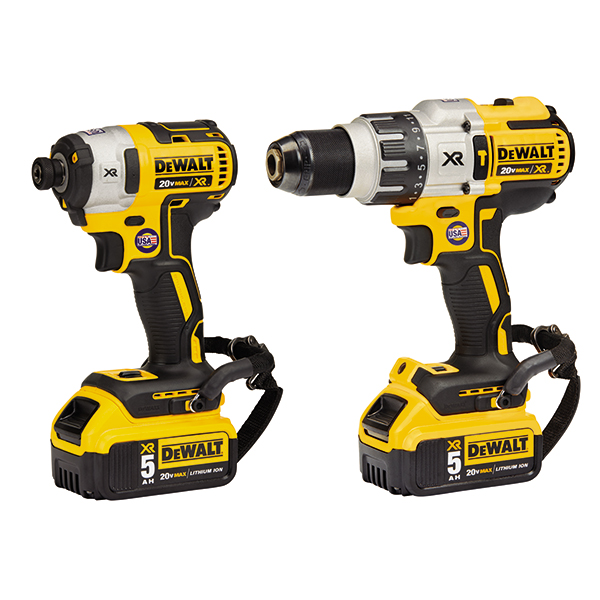 20V Max XR Lithium Ion brushless premium hammerdrill & impact driver combo kit (5.0 Ah)