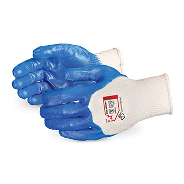 Dexterity NT 15-gauge cotton knit with nitrile palms - Size 10 -   Pair price / Sold in pack of 12 pairs