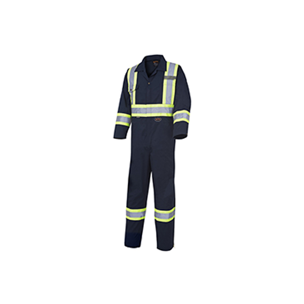 516 combinaison de sécurité en poly/coton, bleu marine, 44