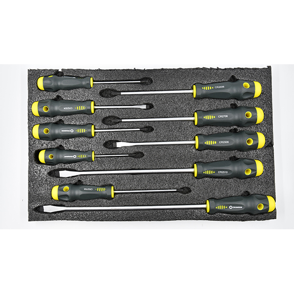 screwdrivers set and "SELECT" organizer foam