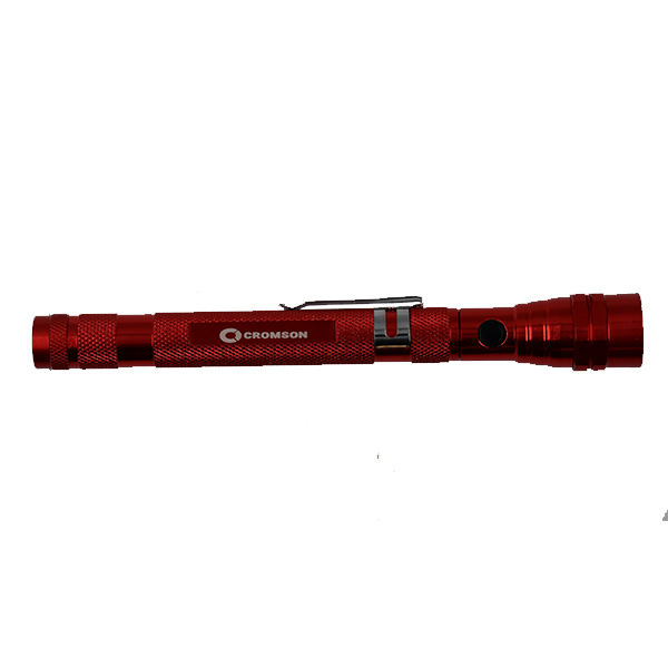 CR7003 Lampe de poche rouge extensible avec aimant