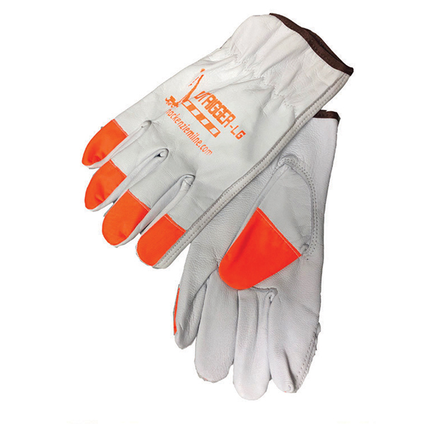 Gants ‘OUTRIGGER’ d’agent-circulation en cuir fleur de chèvre