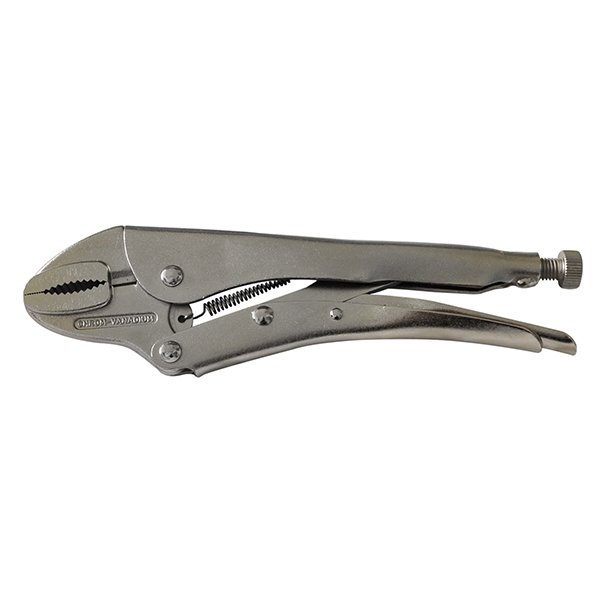 PE13MC Curved Jaw Locking Pliers Length: 250 mm - 9-27/32" Jaw depth: 32 mm - 1-17/64" Opening: 55 mm - 2-11/64" Max tightening: 530 daN Weight: 0,52